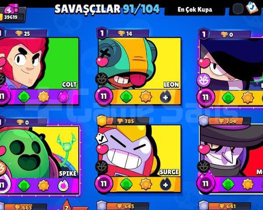 BRAWL STARS KOLEKSİYONLUK HESAP!