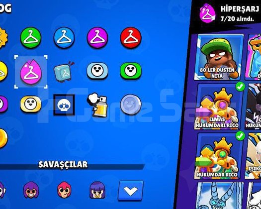 BRAWL STARS KOLEKSİYONLUK HESAP!