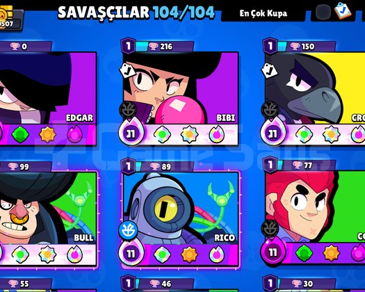 90K Bol skinli hesap full karakter