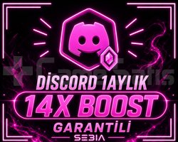 Discord 14x Server Boost + 1 Aylık