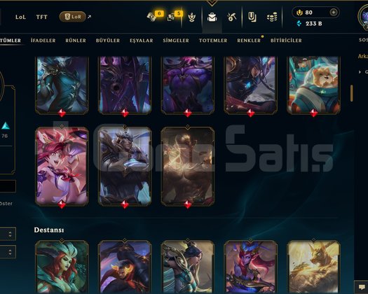 TR / 714 LEVEL / 144 SKİN / FUL HERO +MAİL