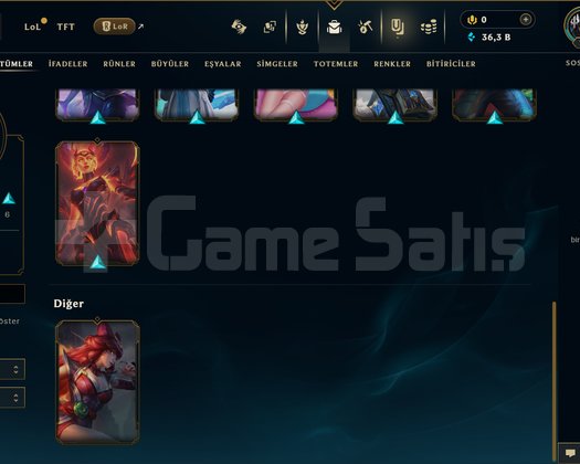 29 LEVEL / 9 SKİN / 36K ÖZ +MAİL +15K SATIŞ