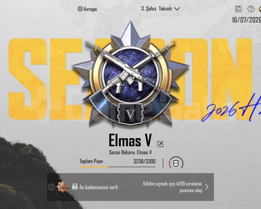 ELMAS V 28 LVL ÖĞRENCİ HESAP İLK MAİL TESLİM