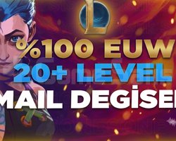 EUW / 20 LVL + HANDMADE + MAİL DEĞİŞEN