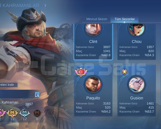 Mlbb yüce hesapclint main
