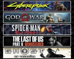 Cyberpunk +GOW +Miles +TLOU2 +Tsushima