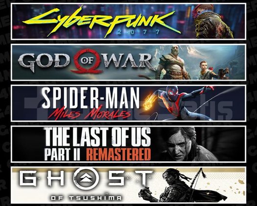 Cyberpunk +GOW +Miles +TLOU2 +Tsushima