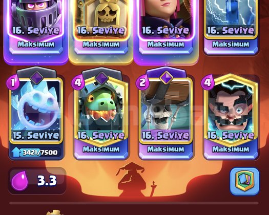 10 yıllık Clash Royale hesabı.