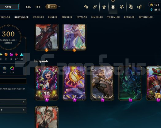 SAHİBİNDEN BOL SKİNLİ LOL VE VALORANTLI HESAP