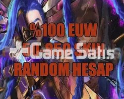EUW 50-850 SKİN GARANTİLİ LOL RANDOM HESAP