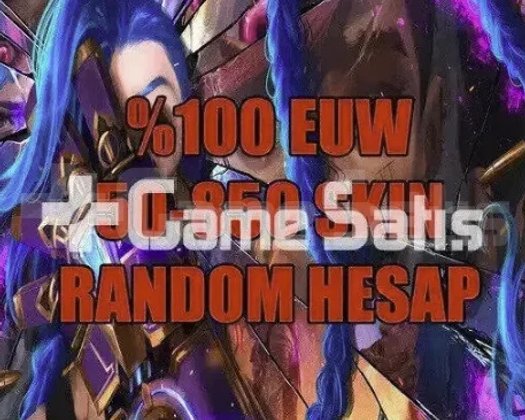 EUW 50-850 SKİN GARANTİLİ LOL RANDOM HESAP