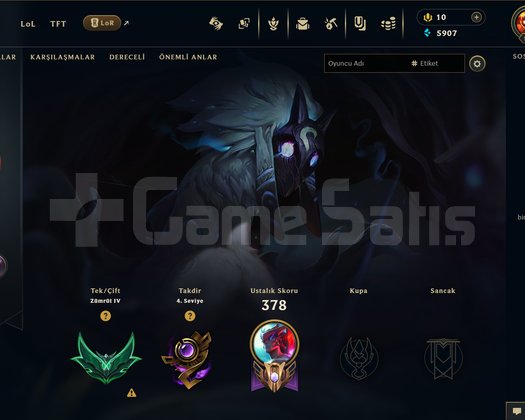 TR - LVL 145 - ZÜMRÜT 4 - SKIN 34 - DEĞERLİ SKİN