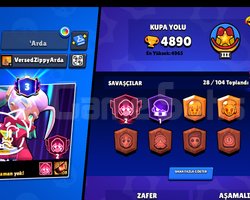 Brawl Stars Uygun Fiyatlı Hesap - 4890 Kupa / 28 K