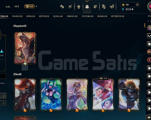 550 SKIN LOL HESABIM SATIŞTA EUW