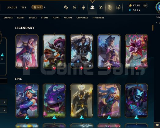 EUW | 192 SKİN | BRONZ 4 + 17100 RP