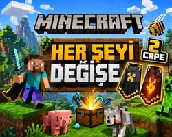 MINECRAFT / HER ŞEYİ DEĞİŞEN / PREMİUM +2 CAPE