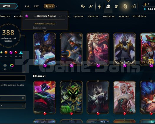 TR 388 KOSTUM 504 LEVEL UNRANKED NEO PAX SIVIR