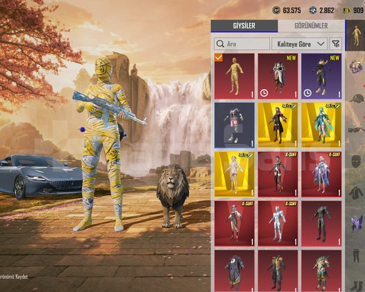 Acil satlık hesap spor araba 47 silah x-suit