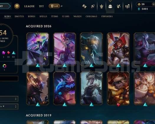 Euw Emerald 3 82 WR +150 Skinli İlk Mailli Hesap