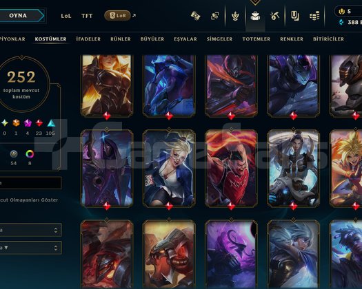 475 LEVEL / 252 SKİN / FUL HERO +MAİL +TELEFON