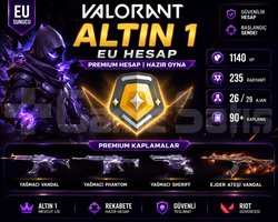 ALTIN 1 VALORANT HESABI | Bol Skinli