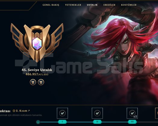 TR - KATARİNA OTP - 92 KOSTÜM - GOLD 4 HESAP