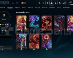 20 LVL UNRANKED SATILIK HESAP RESİMDEKİ KOSTÜMLÜ