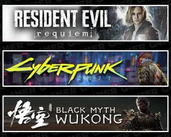 RE Requiem +Cyberpunk 2077 +Black Myth Wukong