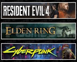 Resident Evil 4 +Elden Ring +Cyberpunk 2077