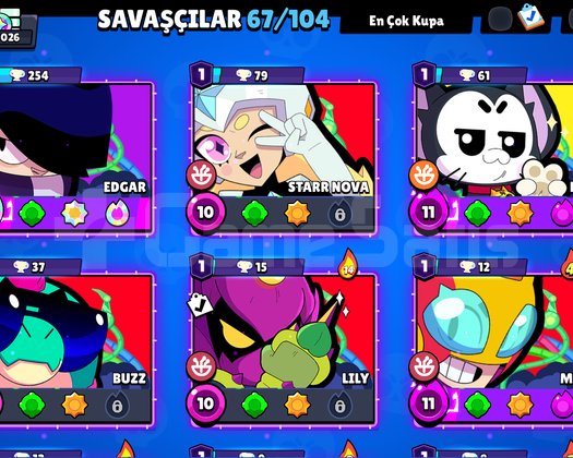BRAWSTARS en uygun hesap 25K kupalı