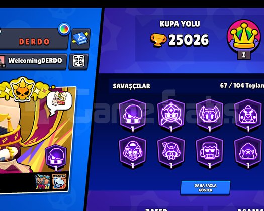 BRAWSTARS en uygun hesap 25K kupalı