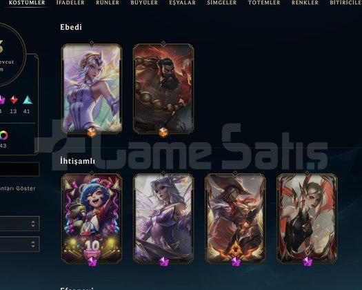 EUW GOLD HESAP SON 40 MAÇ WİN 93 KOSTÜM MMR RESET