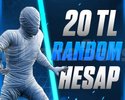 20TL RANDOM HESAP PUBG MOBİLE