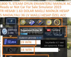 5 MADALYALI 36 LV TR HESABI Ready or Not 1800 TL S