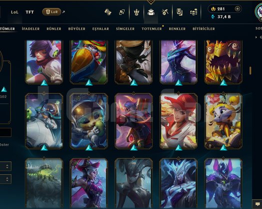 656 LEVEL / 243 SKİN / FUL HERO +MAİL +15K SATIŞ