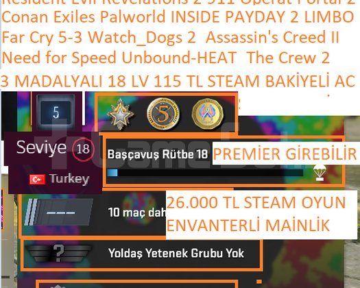 3 MADALYALI 18 LV 115 BAKİYE Need for Speed Unbou