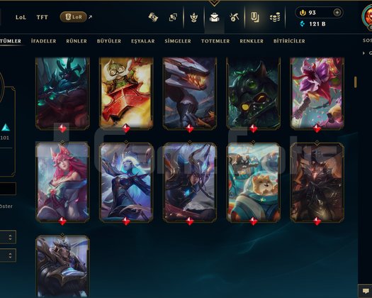 686 LEVEL / 222 SKİN / FUL HERO +MAİL +15K SATIŞ