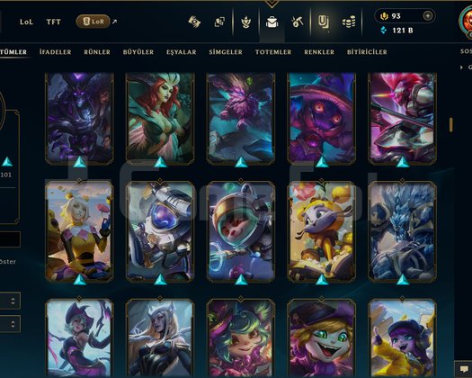 686 LEVEL / 222 SKİN / FUL HERO +MAİL +15K SATIŞ