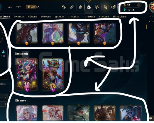 686 LEVEL / 222 SKİN / FUL HERO +MAİL +15K SATIŞ