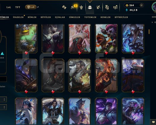 982 LEVEL / 345 SKİN / FUL HERO +MAİL +15K SATIŞ
