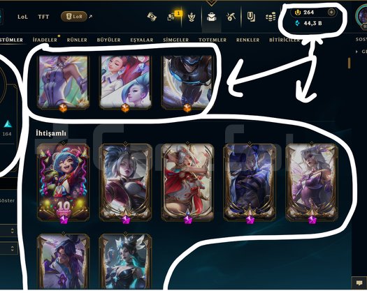982 LEVEL / 345 SKİN / FUL HERO +MAİL +15K SATIŞ