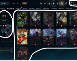121 LEVEL / 87 SKİN / 168 HERO +MAİL +TELEFON