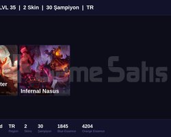 TR / 35 LVL + 2 SKİN + UNRANKED !!