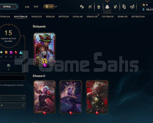TR // BRONZ 1 // 15 SKIN // 30K BE//GÜNÜN HESABI 1