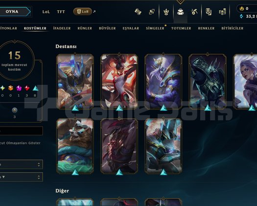 TR // BRONZ 1 // 15 SKIN // 30K BE//GÜNÜN HESABI 1