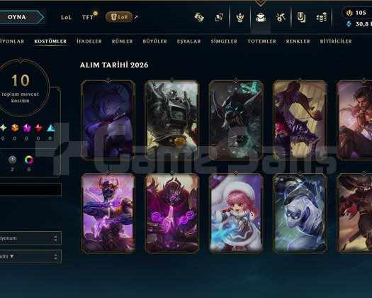 TR // ZUMRT 4 +30 -10 // 10 SKIN // GÜNÜN HESABI 3