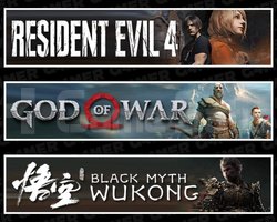 Resident Evil 4 +God Of War +Black Myth Wukong
