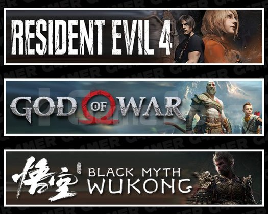 Resident Evil 4 +God Of War +Black Myth Wukong