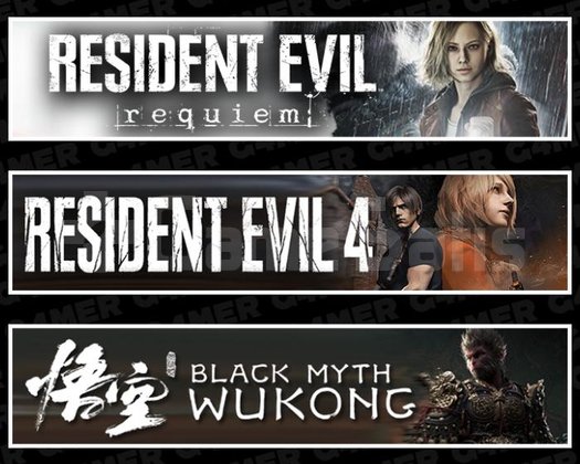 Resident Evil 4 +Requiem +Black Myth Wukong