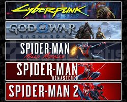 Cyberpunk +Ragnarök +Miles +Spider 1 +2